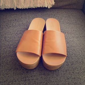 Tan tall Sandals